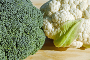 Anti-inflammatory kale cauliflower broccoli