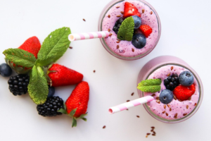 Strawberry Oat Banana Smoothie