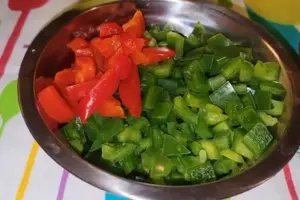 Mediterranean bean salad colorful healthy bowl